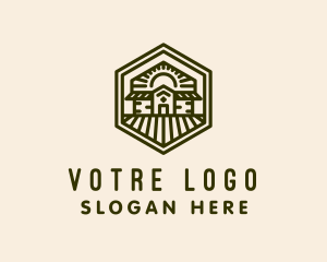 Farm Villa Landscape  logo design
