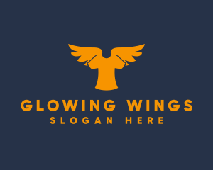 Tshirt Wings Merch logo design