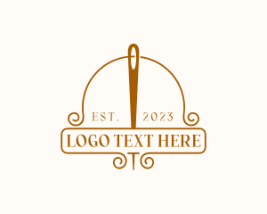 Knit - Needle Craft Tailoring logo design