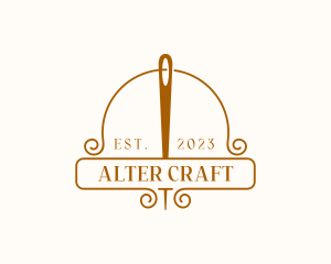 Needle Craft Tailoring logo design