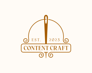 Needle Craft Tailoring logo design