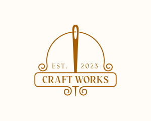 Needle Craft Tailoring logo design