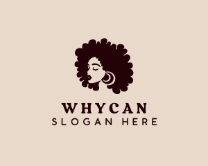 Afro - Curly Woman Salon logo design