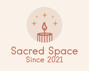 Altar - Starry Candle Light logo design