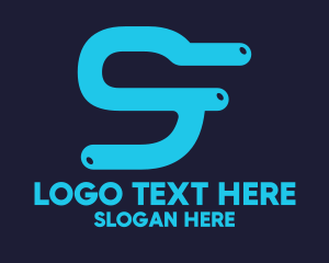 Internet - Modern Number 9 logo design