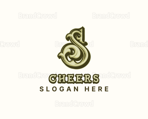 Royal Decorative Flourish Letter S Logo