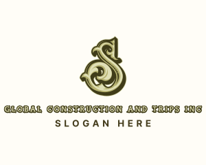Victorian - Royal Decorative Flourish Letter S logo design