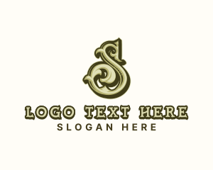 Fleur De Lis - Royal Decorative Flourish Letter S logo design
