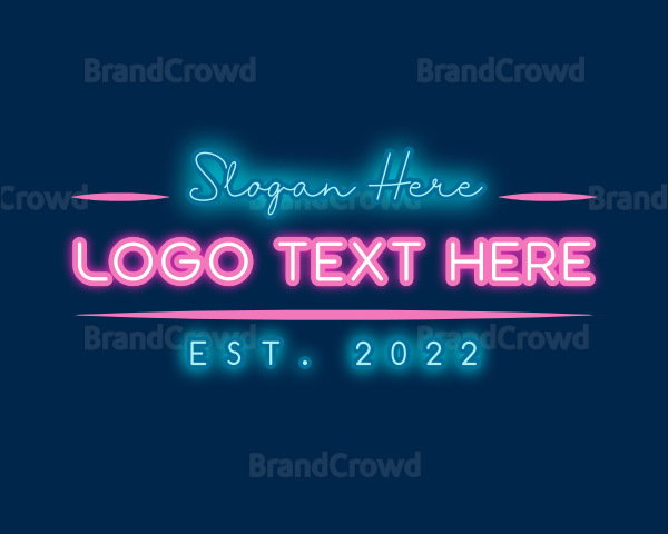 Neon Glow Business Logo
