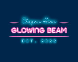 Neon Glow Business logo design