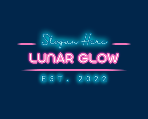 Neon Glow Business logo design