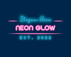 Neon Glow Business logo design