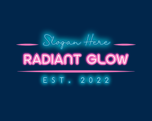 Neon Glow Business logo design