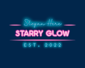 Neon Glow Business logo design