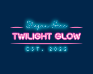 Neon Glow Business logo design