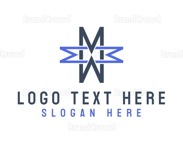 Creative Cross Letter M Logo