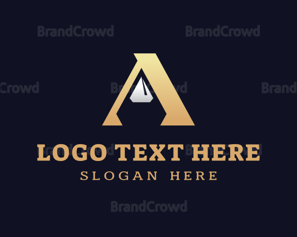 Luxury Jewelry Letter A Logo