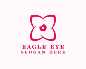 Minimalist Flower Eye logo design