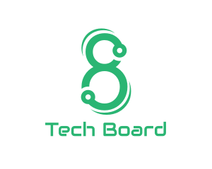 Motherboard - Green Tech Eight logo design