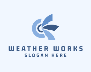 Meteorology - Weather Wind Forecast logo design