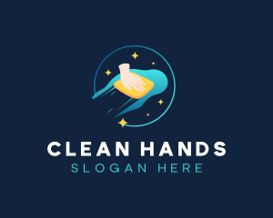 Sanitation Wipe Cleaning logo design