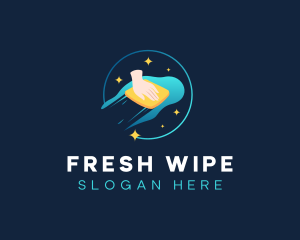 Wipe - Sanitation Wipe Cleaning logo design