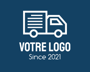 Driver - Van Courier Truck logo design