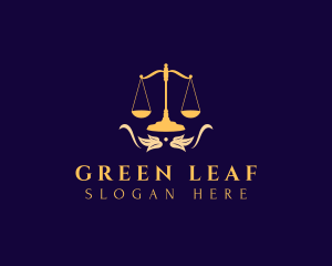 Legal Leaf Scale logo design