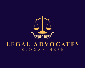 Legal Leaf Scale logo design