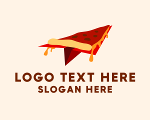 On The Go - Flying Pizza Delivery logo design