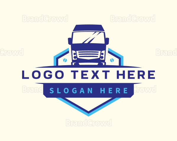 Truck Transportation Logistics Logo