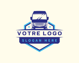 Truck Transportation Logistics Logo