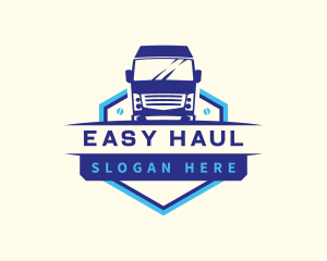 Truck Transportation Logistics logo design