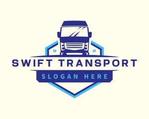 Truck Transportation Logistics logo design