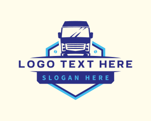 Truck Transportation Logistics Logo