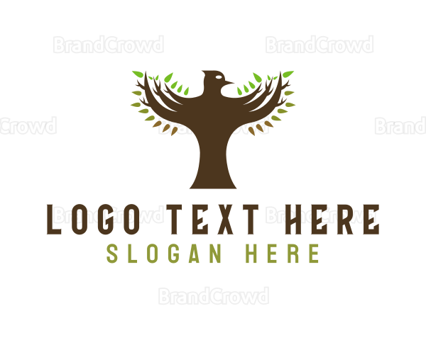 Bird Tree Wings Logo