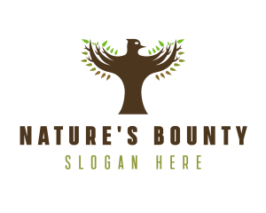 Natural Bird Wings logo design