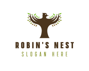 Natural Bird Wings logo design