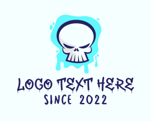 Skull - Skull Graffiti Art logo design