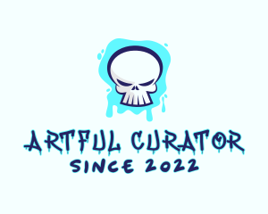 Skull Graffiti Art  logo design