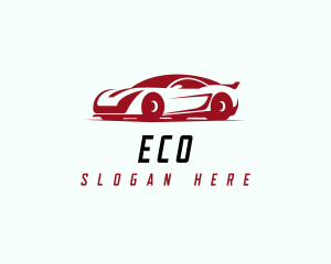 Rideshare - Sports Car Racing Vehicle logo design