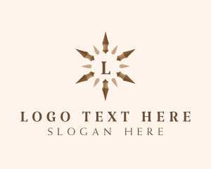 Pointed - Radial Pointed Star logo design