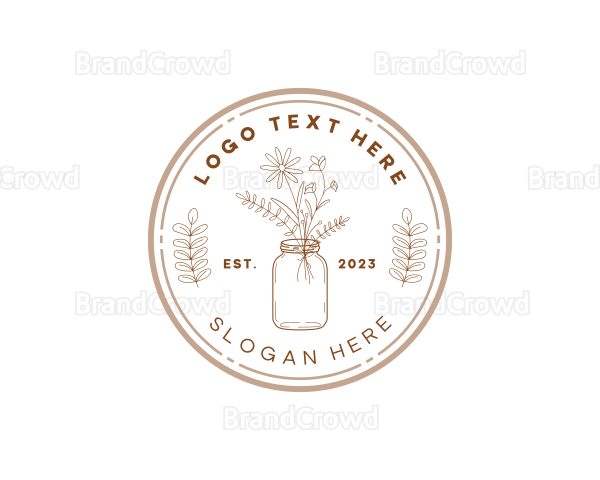 Floral Ornament Jar Logo