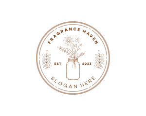 Floral Ornament Jar logo design