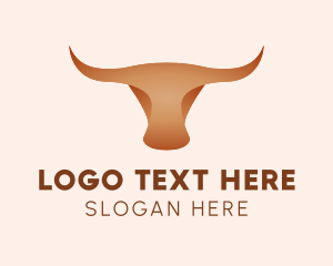 Western - Brown Bull Rodeo logo design