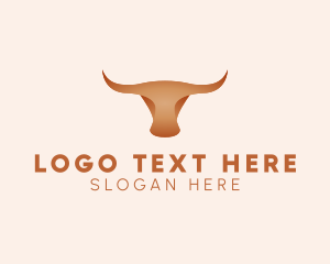 Horns - Brown Bull Rodeo logo design