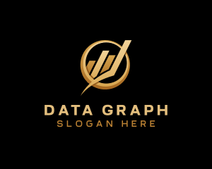 Analytics Graph trading logo design