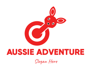 Aussie - Red Bunny Target logo design