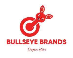 Red Bunny Target logo design