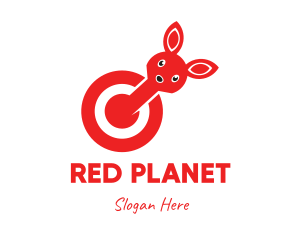 Red Bunny Target logo design